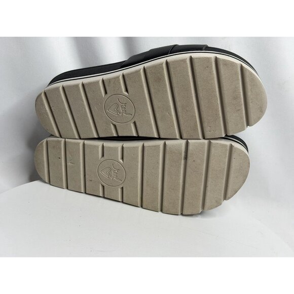 REEF Horizon Hi Slide Women's size 7 Black Platform Buckle Sandals Boho - Picture 7 of 8